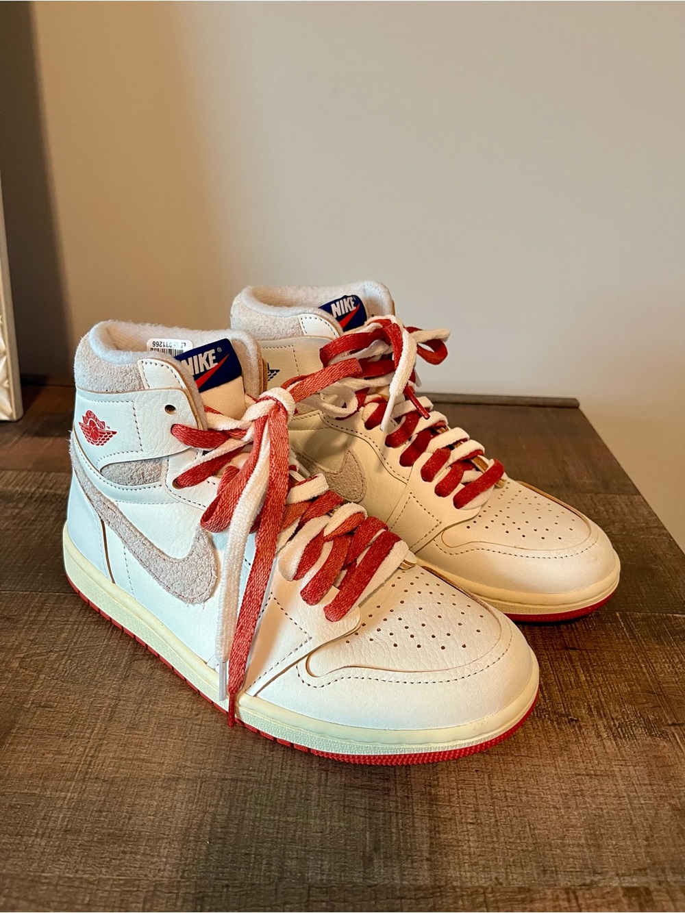 Nike Air Jordan 1 High OG Rare Air Sail Cinnabar DB4612-100 Women's Sz 7.5